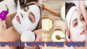 আতপ চালের গুড়া ব্যবহার