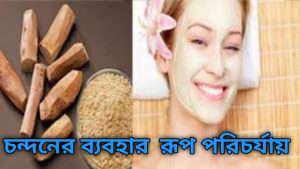 চন্দনের গুড়া ব্যবহার