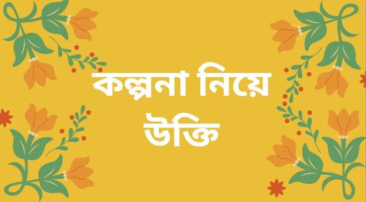 কল্পনা নিয়ে উক্তি