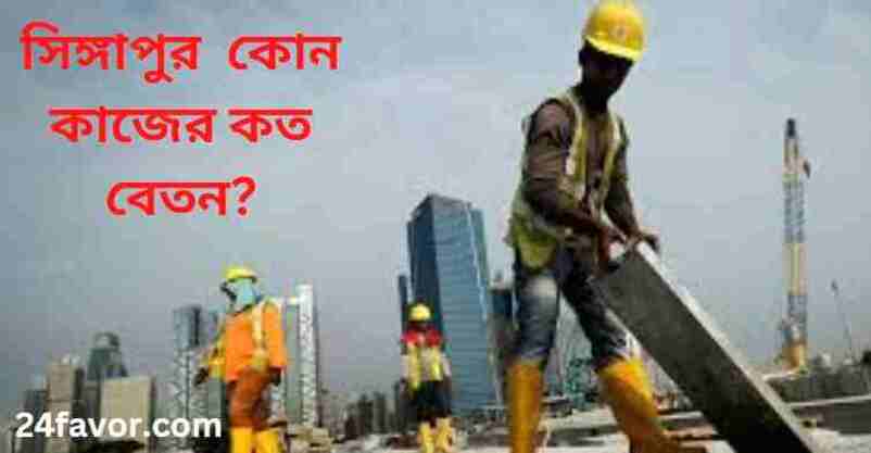 সিঙ্গাপুর  কোন কাজের কত বেতন?